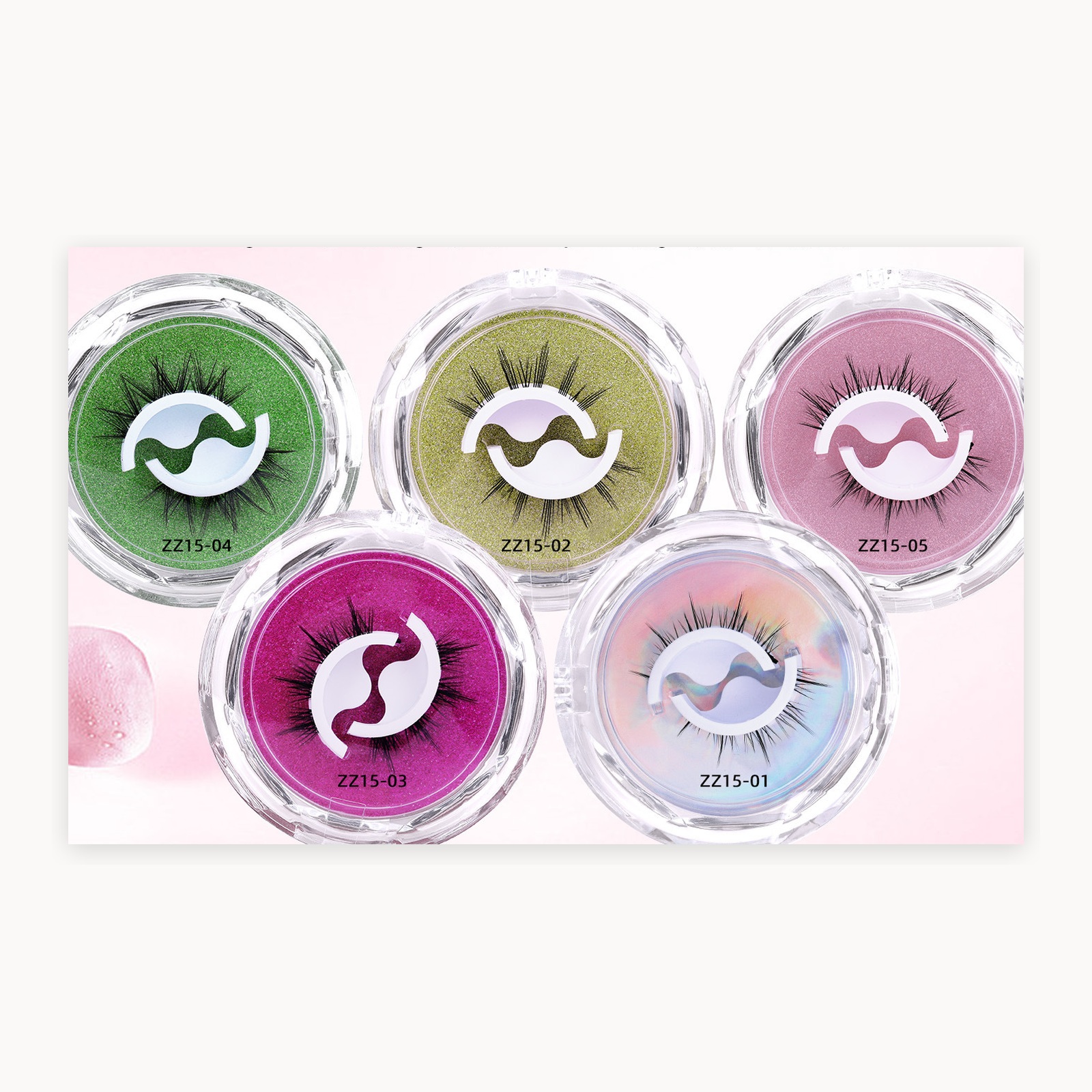 Single-Pair Self-Adhesive Strip Lashes